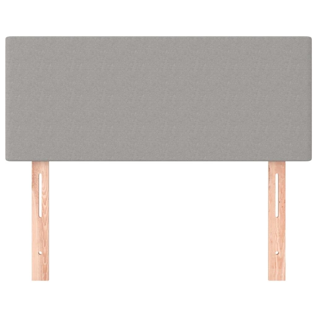 vidaXL Cabecero de Tela Gris Claro 90x5x78/88 cm