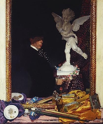 Peinture sur toile chambre pour combler un mur vide avec le style nordique Moi et Cupidon