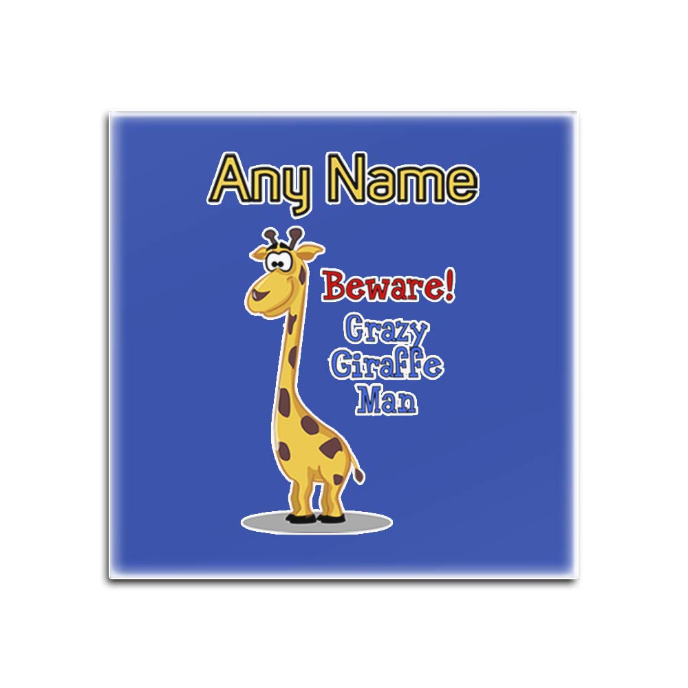 Sous-verres en verre bleu girafe pour éliminer les taches d'humidité sur vos tables en bois