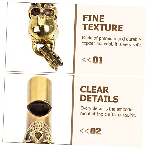Silbato de Cobre con Forma de Calavera miniatura 2