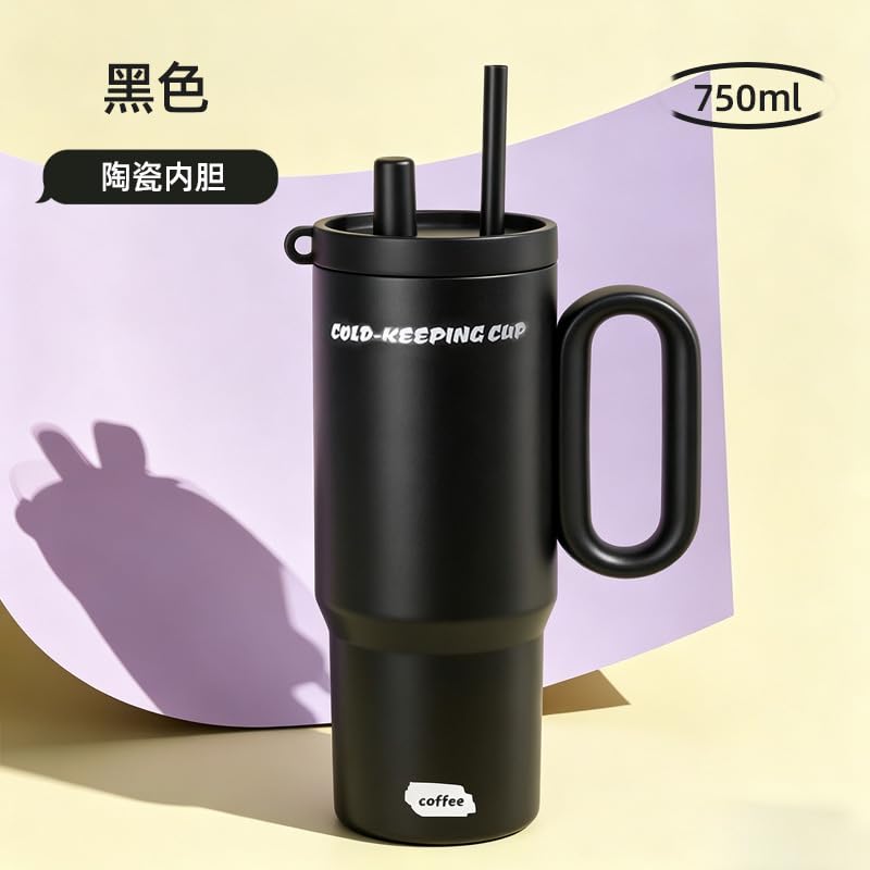 Image of Novo Insulated Coffee Travel Mug, Double Walled Stainless Steel Tumbler, Insulated Cup with Leakproof Lid, Thermal Mug with Non-Slip Protective Grip (NVTM-118)