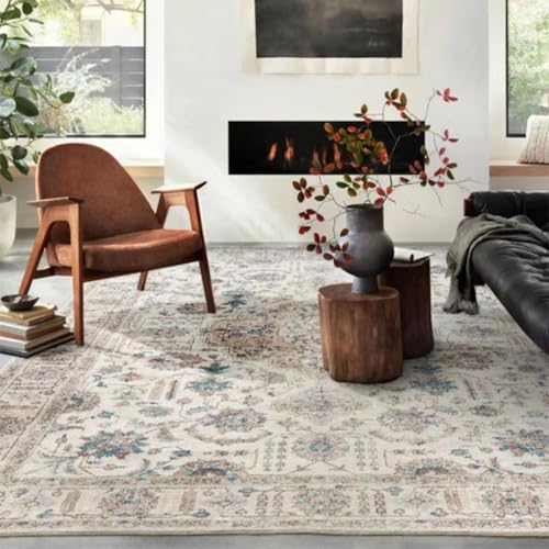 Alfombra para sala de estar de estilo bohemio retro que transforma tu salón 3