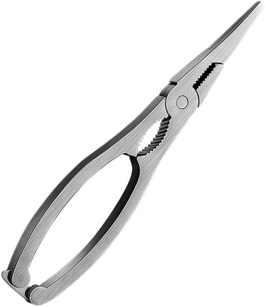 Cabilock 2 pcs Stainless Steel Crab Leg Crackers Seafood Tool Lobster Clamp for Effortless Shellfish Eating Stainless Steel present for