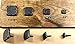 Square Clavos, Decorative Nails, Distressed, Pitted, 10 Pack (1