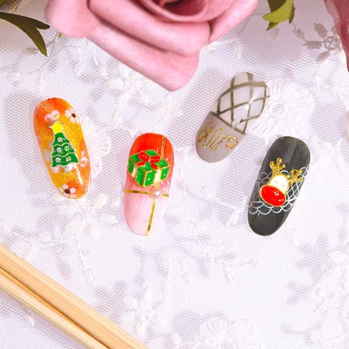 60 Pcs Christmas Nail Art Alloy Rhinestones,Christmas Alloy Nail Charms Nail Art Decor Santa Claus,Christmas Tree,Snowflakes,Santa Hat,Elk Mix Rhinestone For Diy Decoration Tools Christmas #TOP4