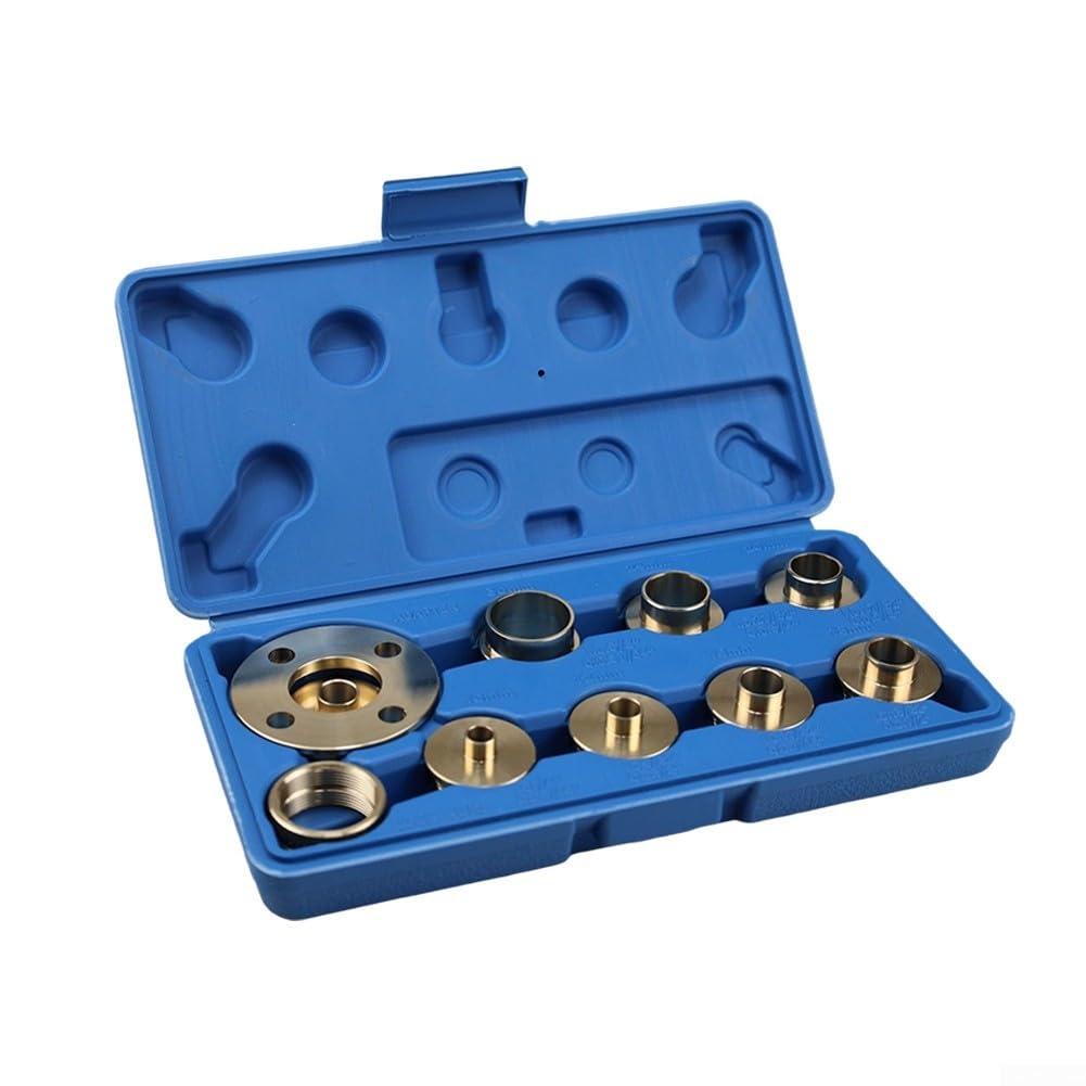 Acryl Oberfräse Grundplatte mit Zentrierstift und 10-teiligem Messing Führungsbuchsen Set für Porter Cable 690 621 Oberfräsen