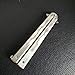 Funtuan Dragon Totem Stainless Steel Practice Butterfly Knife Trainer and Comb Knife Trainer (White)
