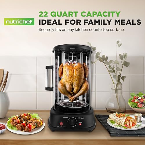 Nutrichef PKRTVG34.5 Vertical Rotating Shawarma Oven - Rotisserie thumb #5