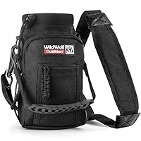 Porte-bouteille Wild Wolf 40 Oz – Vert Nylon, Pliable Avec Bandoulière