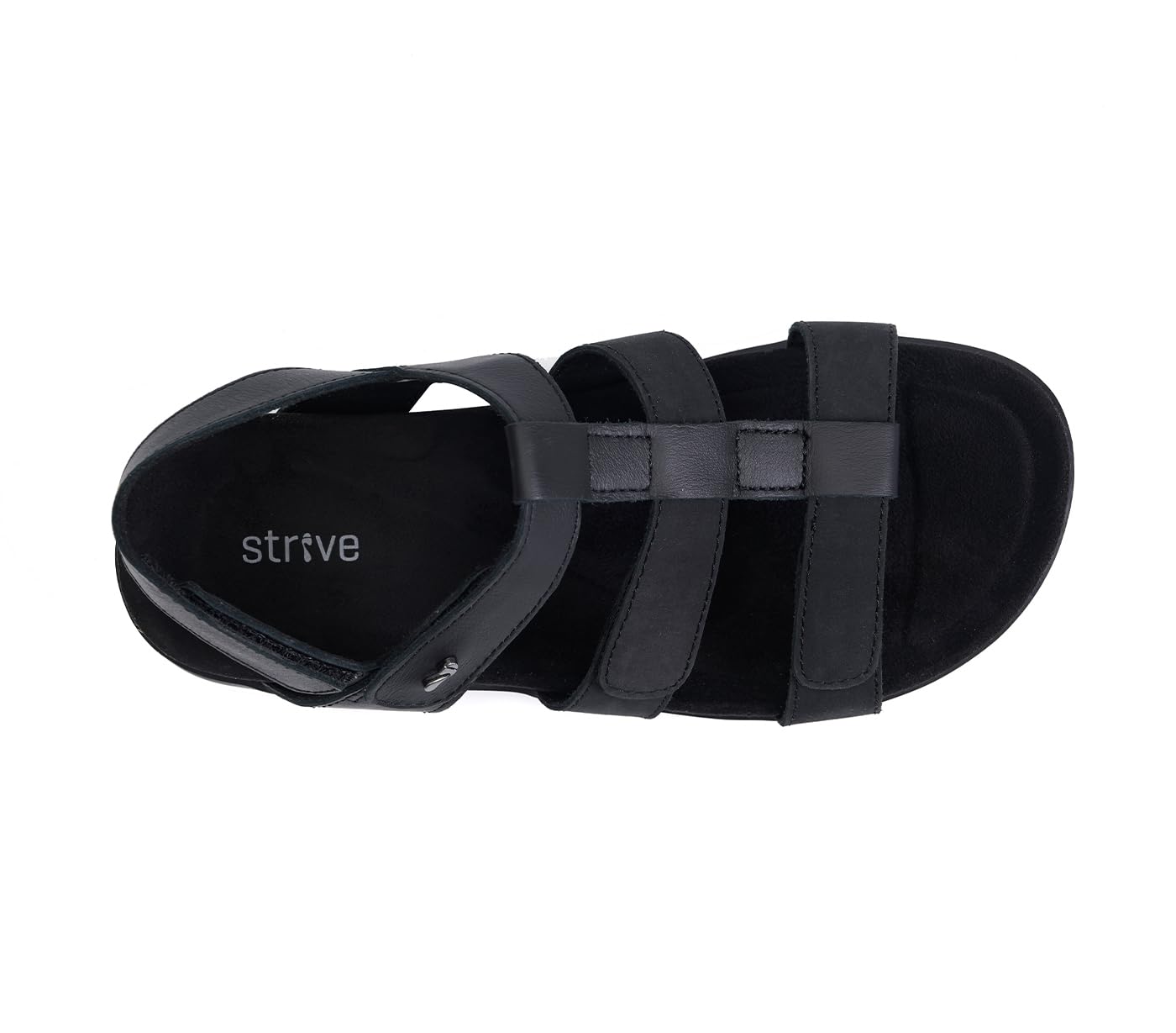 Strive Cassis - Sandalias ortopédicas para mujer con soporte de arco, sandalias cómodas de cuero totalmente ajustables para fascitis plantar, juanetes, pies hinchados, pies anchos y aprobadas por