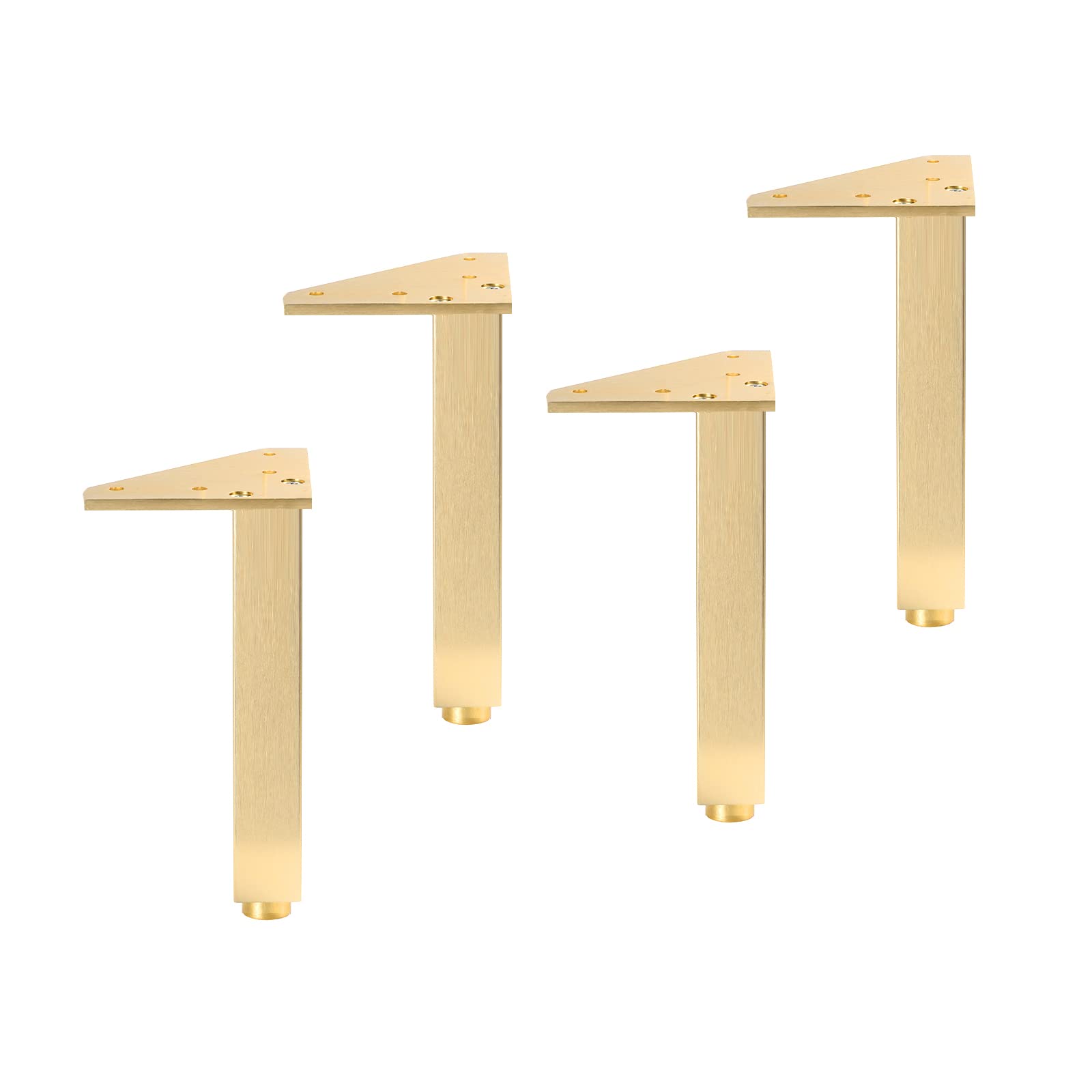 KFGISD, Set of 4 Aluminum AlloyModern Fashion Metal Sofa Legs,Industrial Design,with Mounting Screws ，Metal Furniture Legs