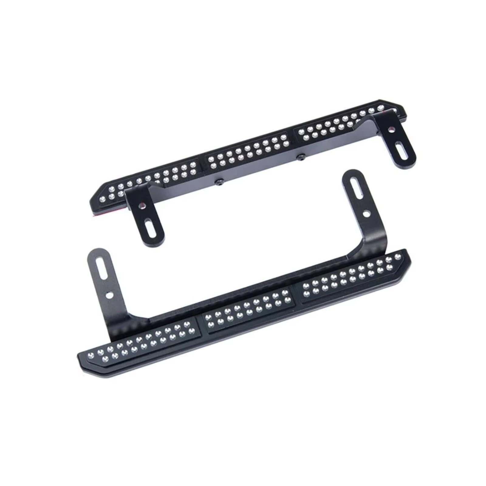 Compatible con Traxxas para TRX4 1/10 Coche Trepador De Control Remoto Piezas Mejora Aluminio para Deslizadores Roca Estribos Laterales Repuestos Juguetes RC
