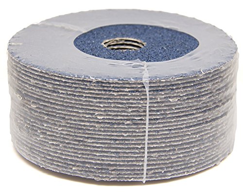 Benchmark Abrasives 5  Superior Performance Zirconia Resin Fiber Sanding and Grinding Discs 7 8  Arbor 24 Grit - 25 Pack