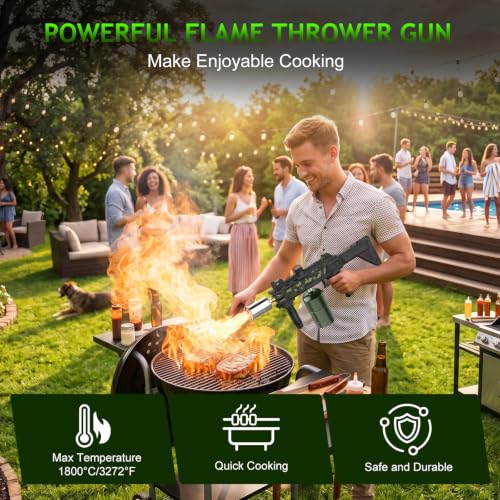 Flame Thrower Propane Torch Gun, 3272°F Trigger-Ignition Grill Blow Torch by Ignisio - Used condition - Image 3