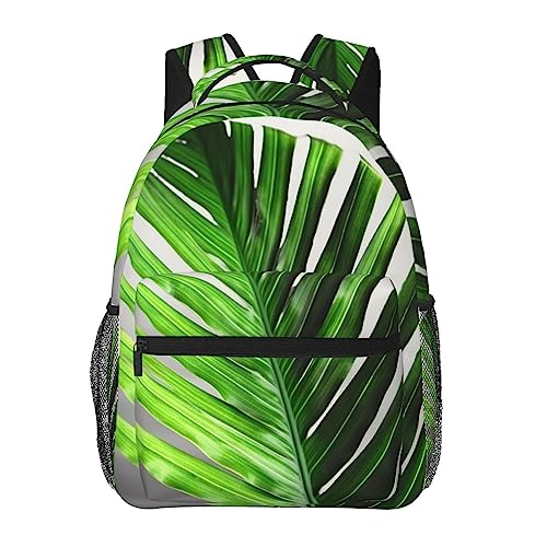 Sac à dos de voyage feuilles de palmier vertes pour vos vacances d'été et escapades citadines