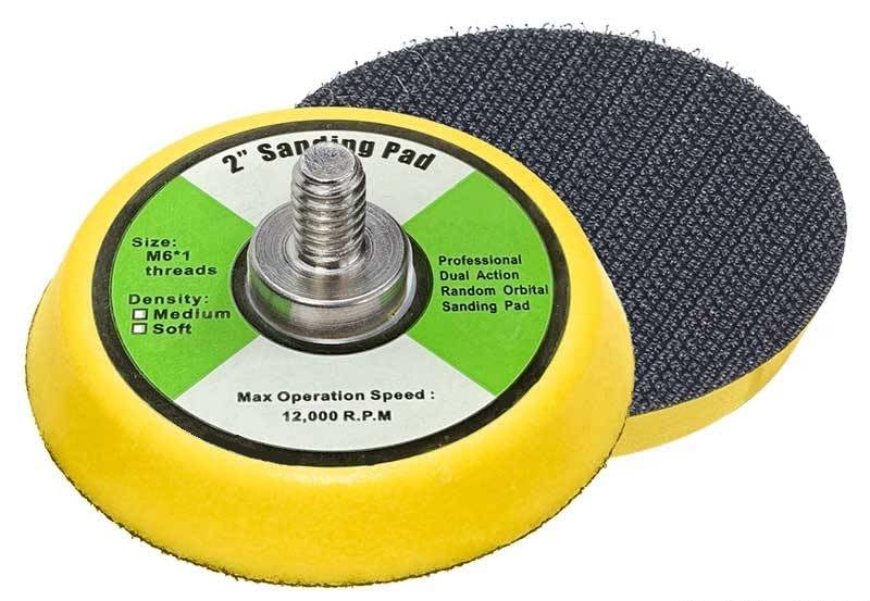 AASONS Random Air Orbital Sander Pad Hook & Loop Backing Disc Plate For Pneumatic Electric Polisher Sanding Abrasives Wood Metal Etc (2 Inch)