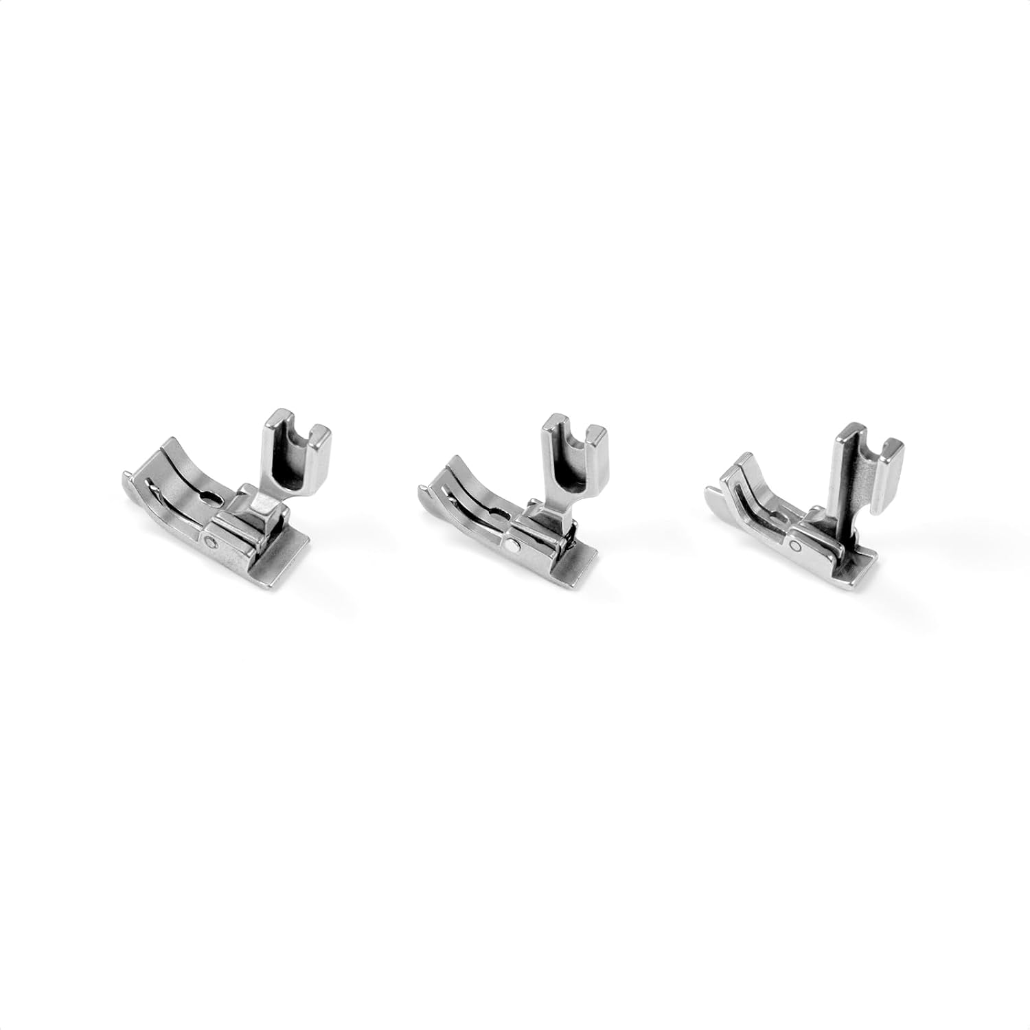 FIKLOTA 3 PCS Hinged Right Guide Foot SP-18 1/16, 1/8, 1/4 inch Industrial Sewing Machine Presser Foot for High Shank Singer, Brother, Janome, Juki, Babylock, Elna, Kenmore, White, Necchi, and More