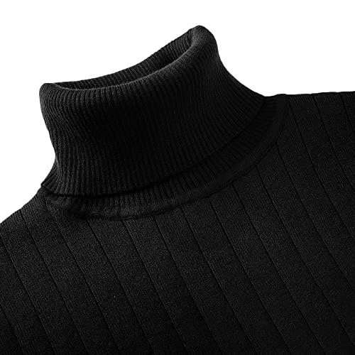 Men's Slim Fit Turtleneck Sweater Casual Sweater Classic Pullover Sweaters Long Sleeve4