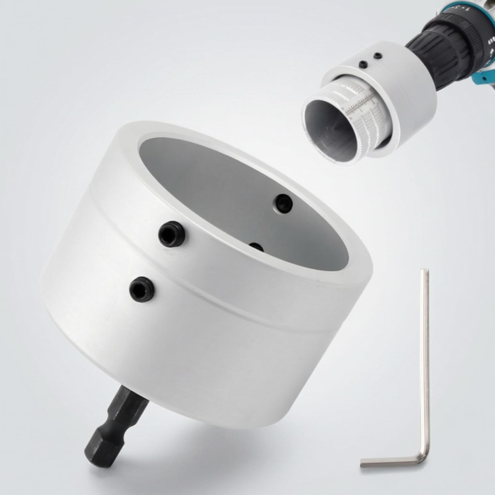 Colcolo Outil d'Ébavurage de Tube pour Perceuse Attache Ébavureur Chanfreineur Fraise à Chanfreiner Fonction Ébavurage Intérieur Extérieur Matériau Alliage