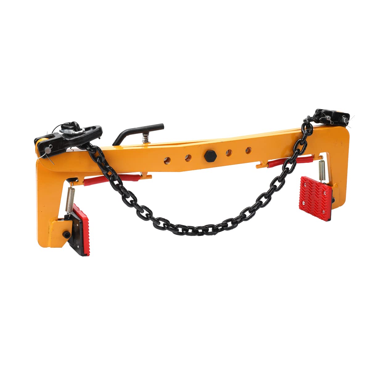 Pinze Di Pietra Regolabile 23", Morsetto Di Sollevamento In Acciaio Legato, Portata 500kg, Larghezza 33–70cm, Con Catena G80 E Cuscinetti In Gomma Per Edilizia E Cantieri