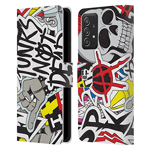 Carcasa Samsung A53 5G de cuero tipo libro con diseño Los Punks no están Muertos