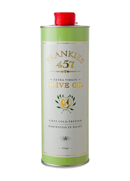 Frankies 457 Everday Extra Virgin Olive Oil - Premium Castelvetrano Olive Oil - Harvested in Sicily - Pure Authentic Ita