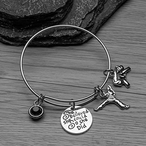 Sportybella Martial Arts Bracelet - Charm Bracelet - Karate, Judo, MMA, Taekwondo, or Jiu Jitsu Jewelry Gift2