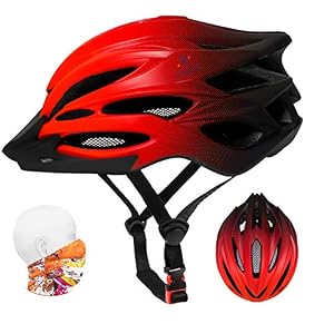 ioutdoor Bike Helmet Men, Cycle Helmet Ladies, Adjustable 56-62cm, Insect Net, Detachable Visior, 22 Vents, Lightweight…