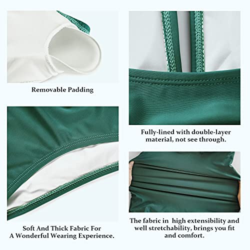 Image of Smismivo Tummy Control Swimwear Strapless One Piece Swimsuit Ruched Bathing Suits for Women Slimming Bandeau Tube Top Bikini