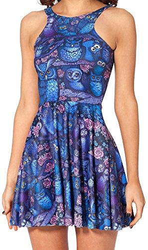 Image of Sister Amy Printed Elastic Sleeveless Shaping Breathable Camisole Skater Dress