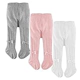 slaixiu Cotton Baby Girl Tights Cable Knit Seamless Toddler Leggings Pantyhose Pants Stockings...