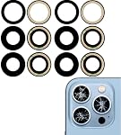 Nufix 2 Sets Back Camera Lens Replacement for iPhone 12 Pro Max + Adhesive