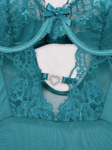 Image of Foxiny Sexy Lingerie Set 3 Piece Women Corset Bodysuit