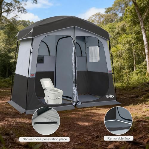 Image of Shower Tent, Outdoor Camping Privacy Shelter-Dressing Changing Room-Portable Toilet Tent for Hiking Sun Shelter Picnic Fishing