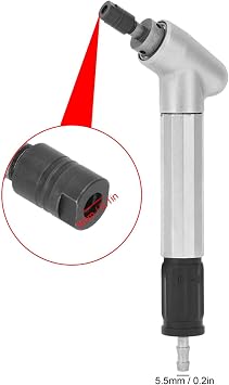 Pneumatic Grinding Pen, Grinding Pen, 120 Degree Bending Head Air Micro Die Grinder 65000 RPM