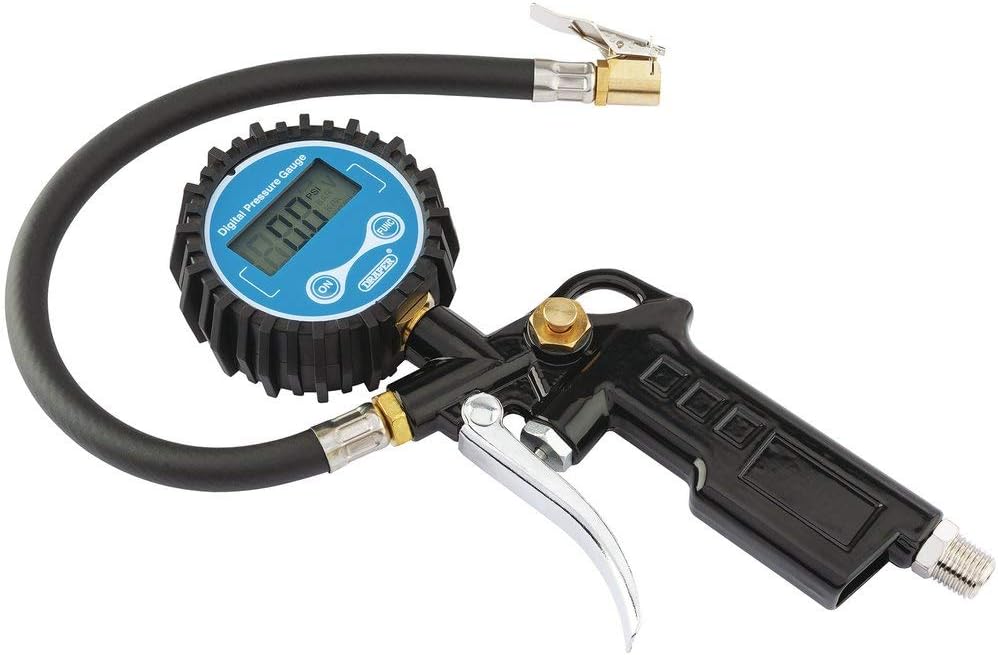 Draper 20bar Pistol-Grip Digital Tyre Inflator