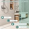 Alise Shower Door Handle, Sliding Shower Doors Knob, Heavy Duty Solid SUS304 Stainless Steel Knobs, One Sided Pull Hardware Replacement Parts for Bathroom Glass Doors, Brushed Nickel