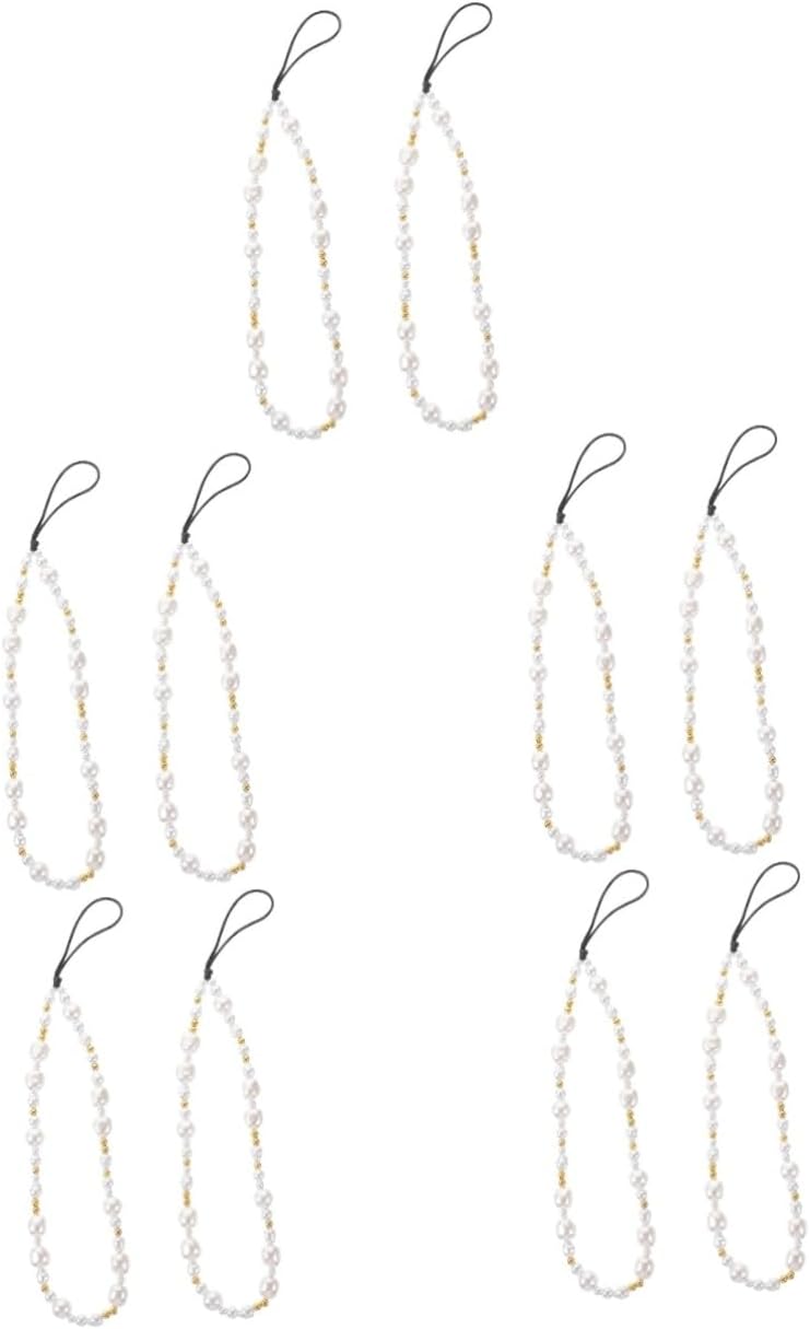 OSALADI 4 Pcs Mobile Phone Chain Phone Wrist Lanyard Wrist Strap for Phone Case Wrist Straps for Phones Bead