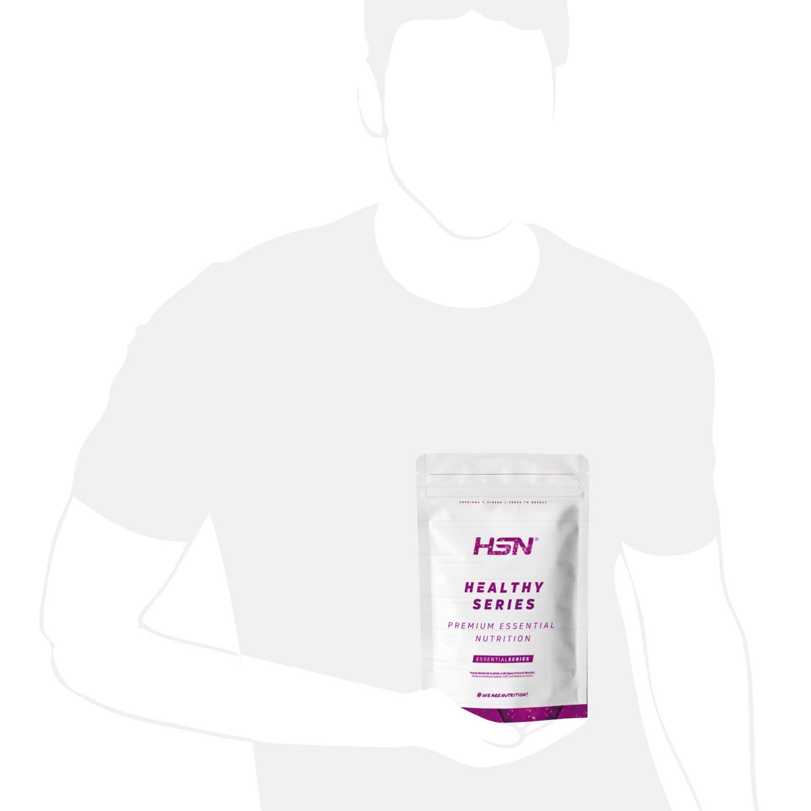 HSN Chlorella en Polvo | 500 g = 167 tomas por envase 100% Pura Alga Chlorella Pyrenoidosa Rica en Clorofila | Fuente de Vitamina B12 + Fibra + Minerales | No-GMO, Vegano, Sin Aditivos, Sin Gluten