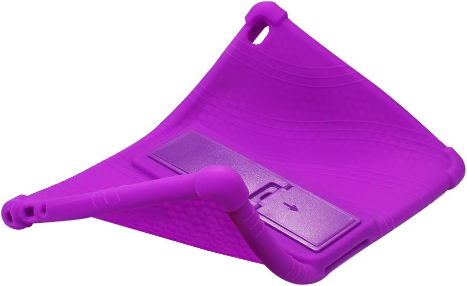HminSen Silicone Stand Case for Lenovo Smart Tab M10 10.1 inch ONLY FITS Tablet Models TB-X605F, TB-X505F,I,L,X and P10 (TB-X705F) Tablet (Purple)