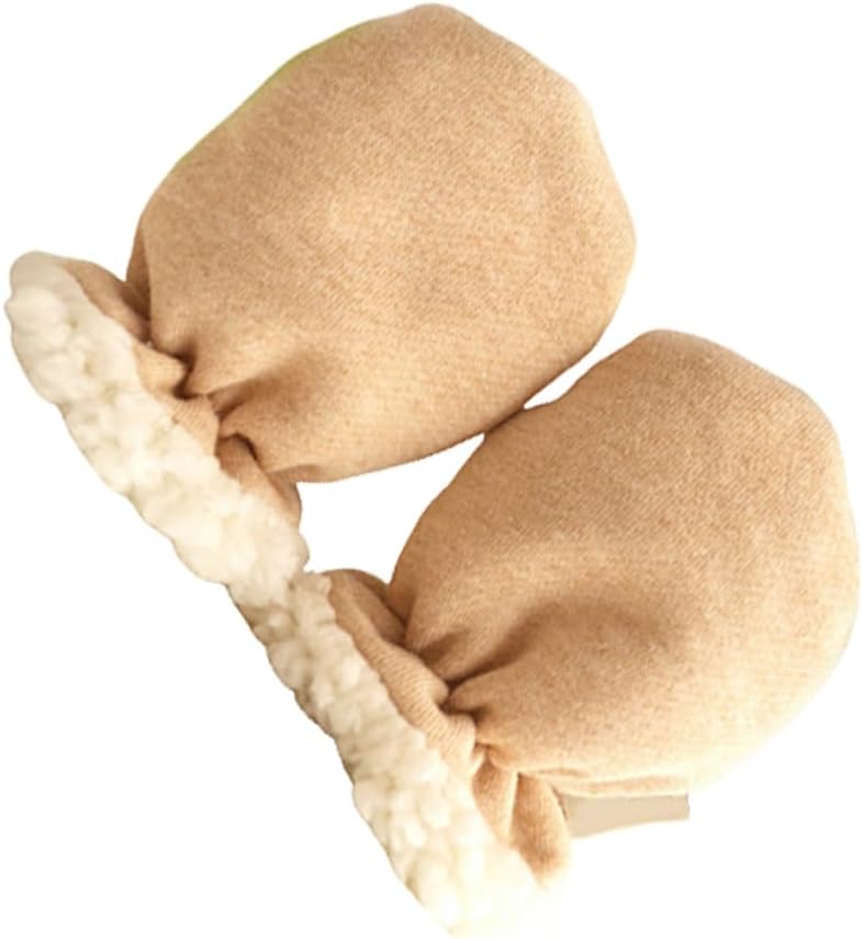 Thermal Gloves for Baby Thick Warm and Anti-scratch Newborn Gloves Cotton-infused Toddler Hand Covers Suitable for Autumn Winter (light)