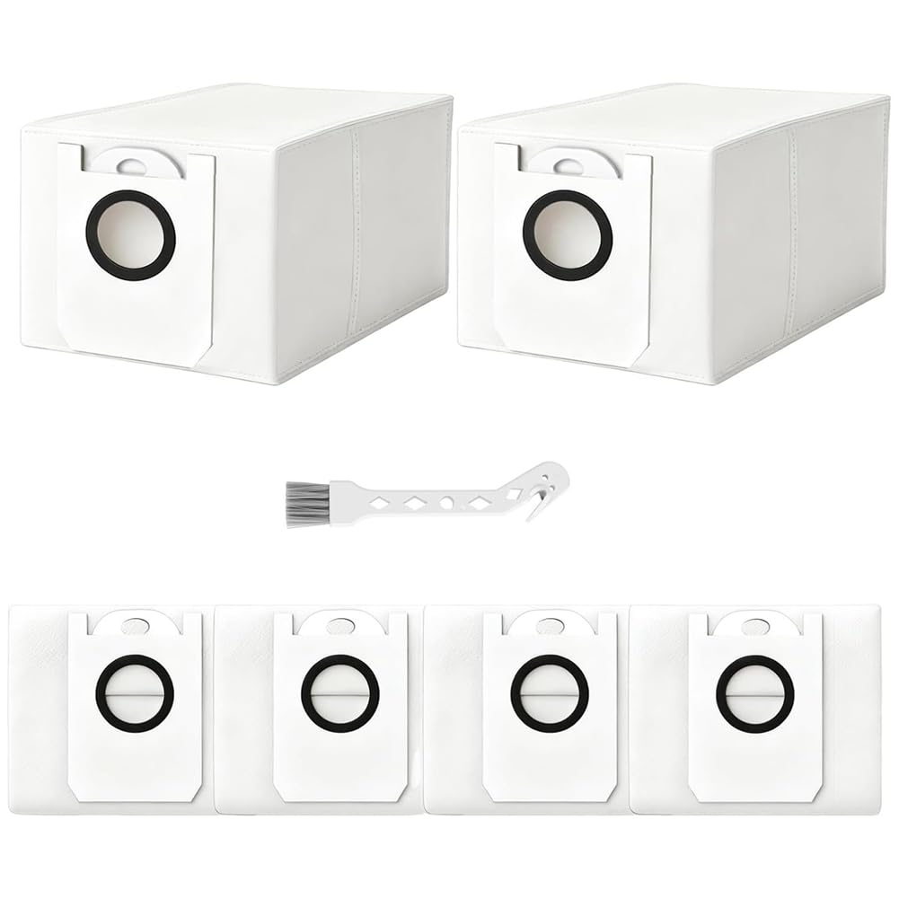 Vjsujehgy For BObsweep Dusting& -I Self-Emptying Robot Vacuum Replacement Dust Bags Filtration Units