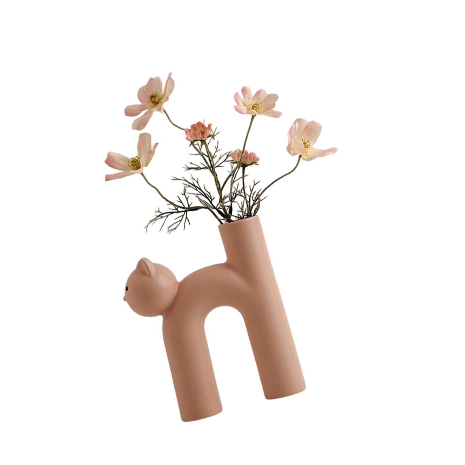 Cats Decors Decorative Flower Vases Vase Table Centerpieces Ceramic Buds Vase for Home Decors Cats Lovers Decorative Flower Vases Table Centerpieces Ceramic Buds for Home Lovers
