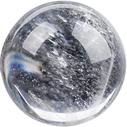 Ornement fengshui en cristal de quartz blanc 16cm et boule pour sorcellerie