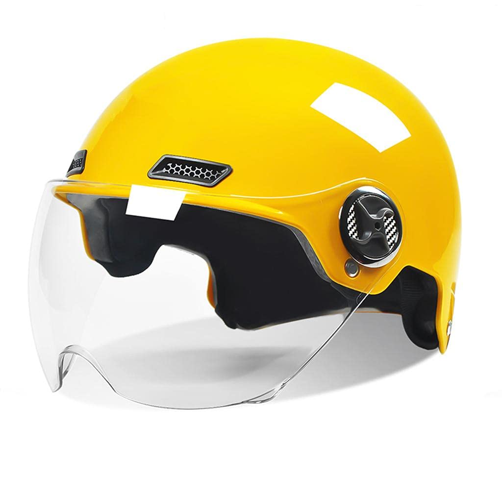 ZLYJ Lightweight Open Face Motorcycle Helmet,Personalized Scooter Cruiser Moped Half Helmet Low Profile Breathable Half Shell Sports Helmet Jet Helmet for Unisex DOT Approved,I-Free(54-61cm)