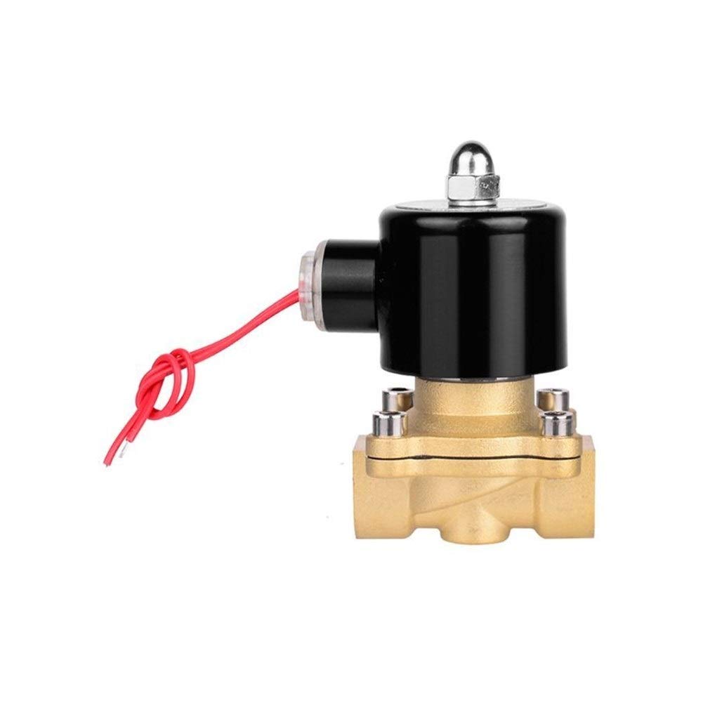 Válvula de bola Cerrar Switch Válvula de control electromagnética eléctrica de flujo neumático normalmente cerrado 2 Formas de riego Osmosis Inversa Sistemas de Agua Aceite Un 1/2" AC220V