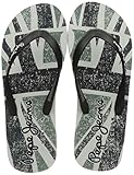 Beach Pepe Jeans London Herren Hawi Britt Sandal, 999BLACK, 45 EU
