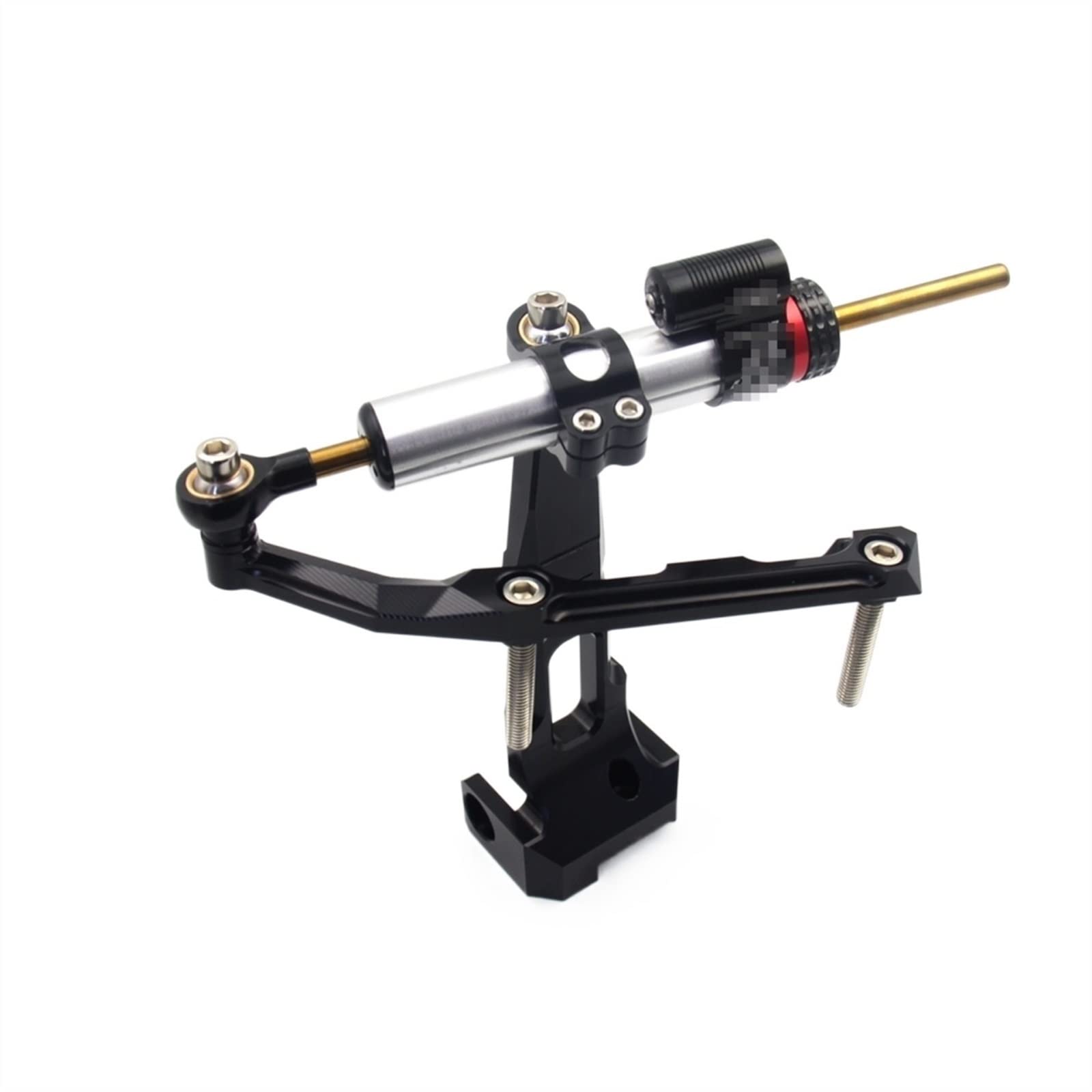 Ammortizzatore di Sterzo con Staffa Accessori Moto per Yamaha per MT-09 per Tracer 900 per FJ-09 2013 2014 2015 2016 2017 (Damper Set - Black)