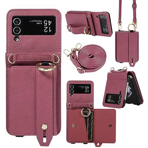 Coque Samsung Z Flip 4 résout le manque de poches avec sa bandoulière en cuir