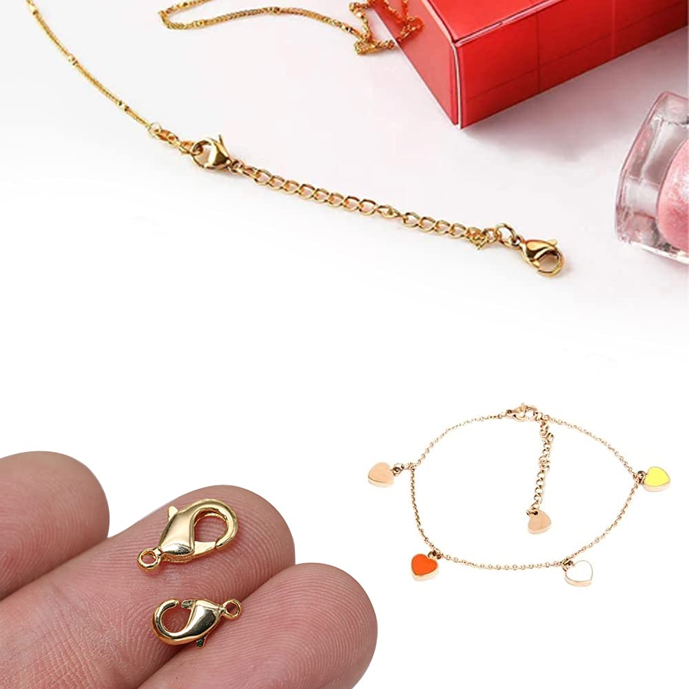 CENPEK 100 stuks 12 mm sieraden gespen kreeft gesp sleutel splitclips